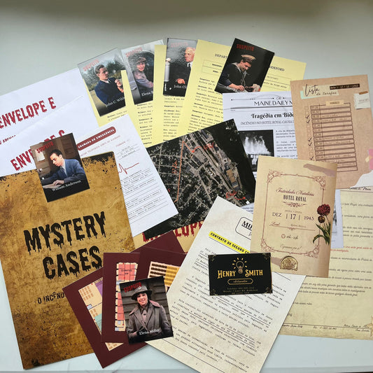 Escape Room em Casa – Incêndio no Hotel Royal da Mystery Cases