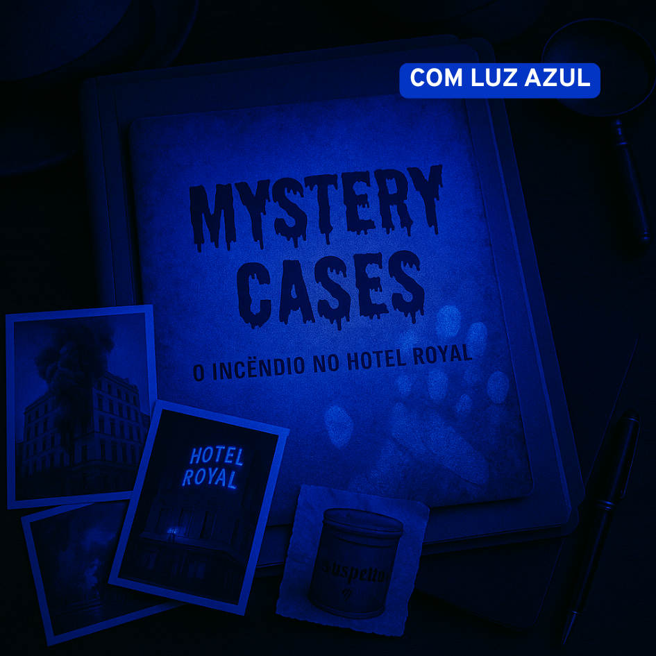 Escape Room em Casa – Incêndio no Hotel Royal da Mystery Cases