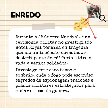 Escape Room em Casa – Incêndio no Hotel Royal da Mystery Cases